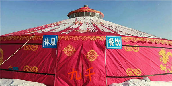恭喜吉林市林总签订蒙古包成功，15米4个.10米 3个大大小小一共13套